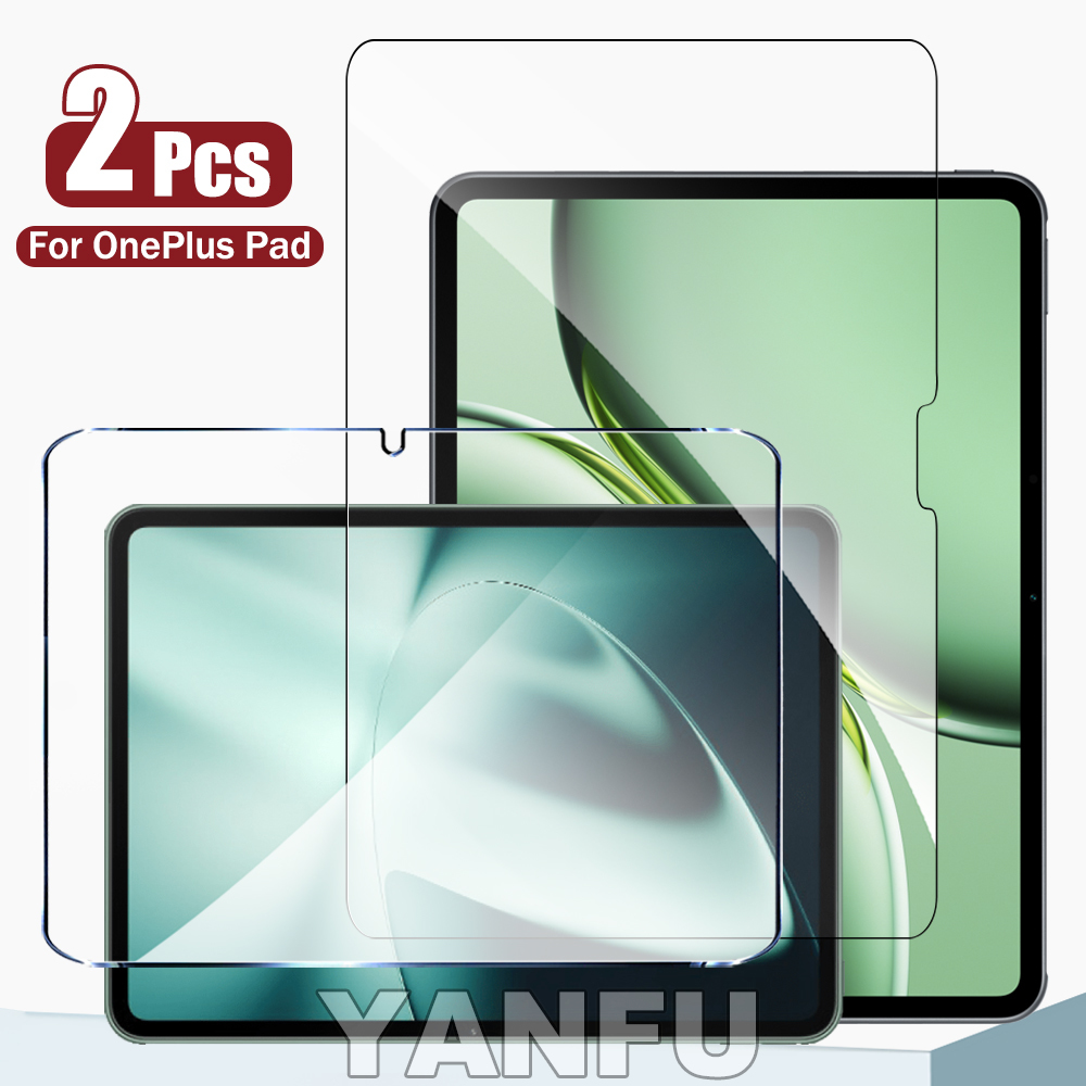 Oneplus Tablet Accessories - OnePlus Pad 2用9H強化ガラス2枚、OnePlus Pad Pro用スクリーンプロテクター、フィットケース、タブレットアクセサリーフィルム