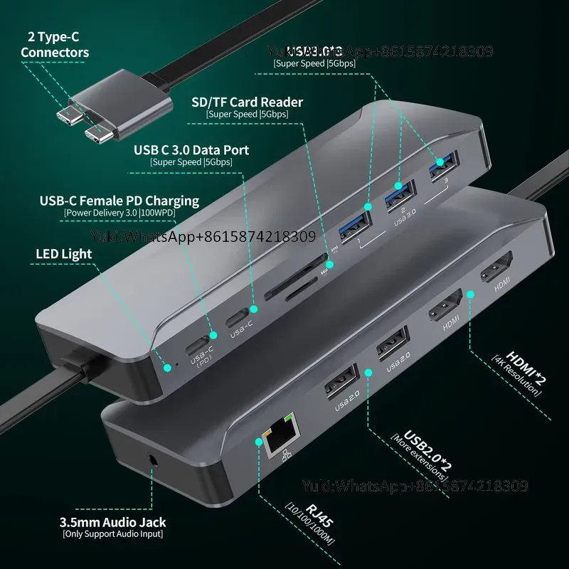 Usb Hub Type C - ホットセール中 デュアルディスプレイ対応 Type-C to 4K30HZ HDMI