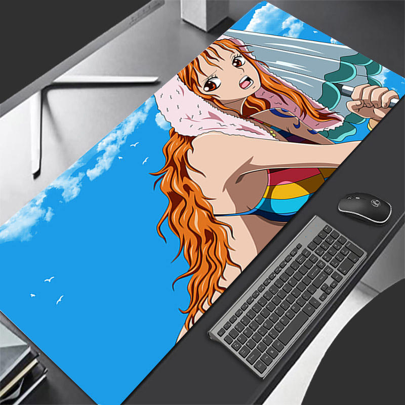 Tablet Cute Accessories - マウスパッドワンピース耐久性のあるアニメゲームアクセサリー Gabinete ゲーマー PC コンピュータデスクマット大型 XXL