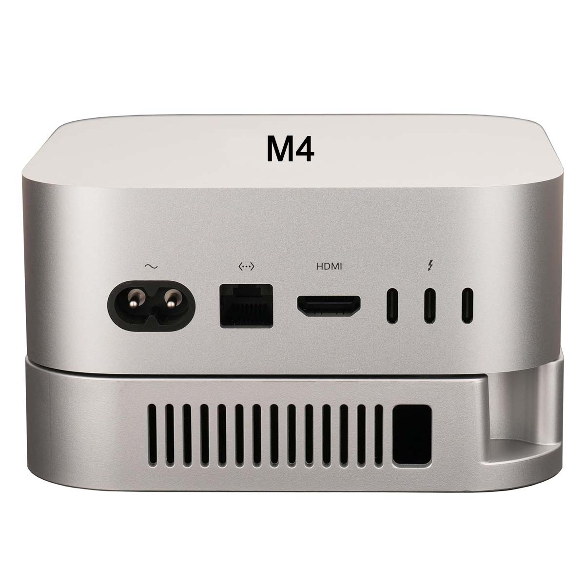 Cooling Stand Tablet - Mac Mini M4/M4 Pro用スタンド、精密成形、強化冷却、ワイヤレス信号対応（アップデートモデル）