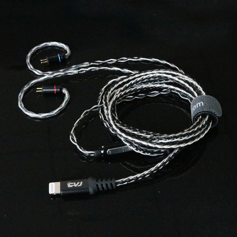 Wired Earphone Lightning - 新20のための雷ケーブルハイファイアップグレードケーブルiphoneケーブルのためのオリジナルチップ0.75ミリメートル2PIN 0.78ミリメートルmmcx se215 ue900ノーサンプトンW4R