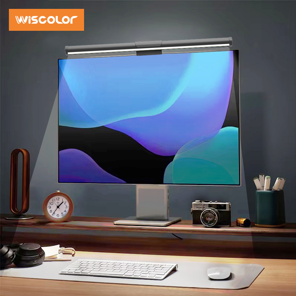 Tablet Lap Desk - Wiscolor LED スクリーンモニターハンギングライトバー LCD コンピュータラップトップ PC