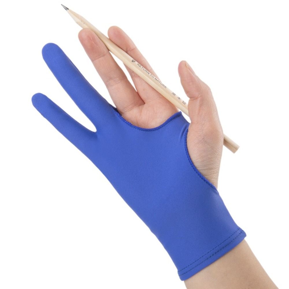 Drawing Glove Artist - アーティスト向け、傷防止・汚れ防止機能付きのペイントグローブ、アート用品、指2本用グローブ、タブレット用描画グローブ。