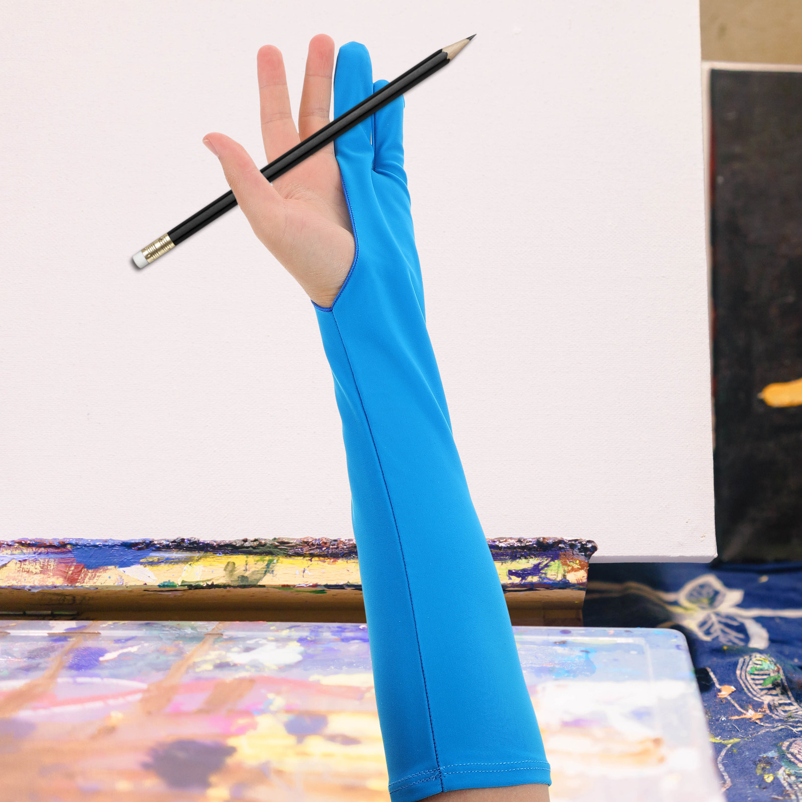 1組の描画用グローブ。デジタルアート用の、指2本を保護し、汚 - Drawing Glove Artist のレビューと価格
