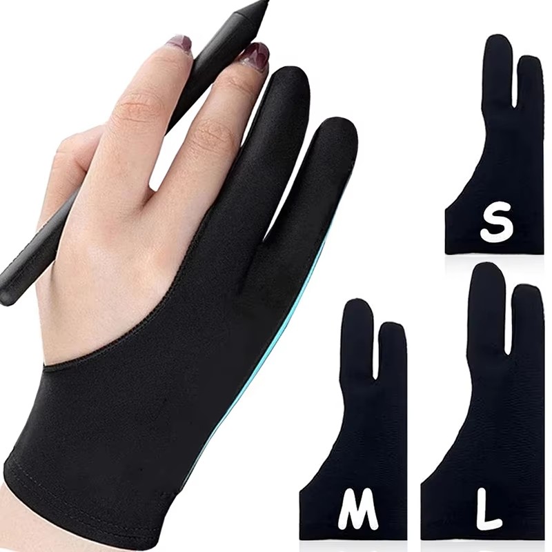 タッチペン対応の指2本用ペイントグローブ。左右両用。iPad - Drawing Glove Artist のレビューと価格