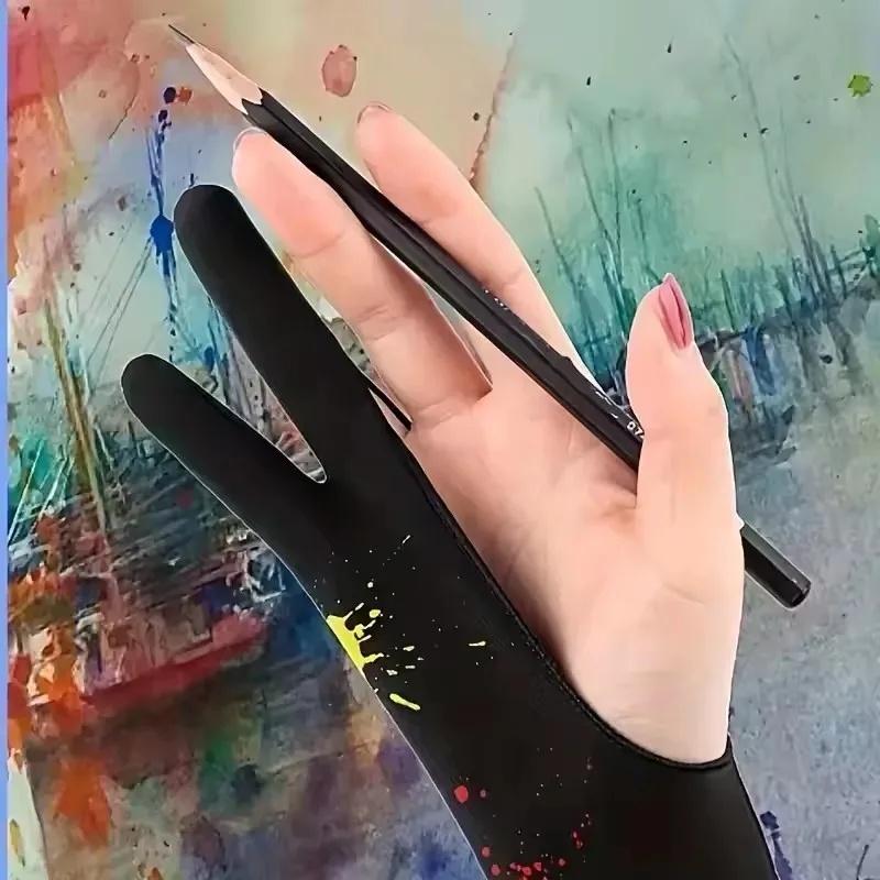 タッチペン対応の指2本用ペイントグローブ。左右両用。iPad - Drawing Glove Artist のレビューと価格