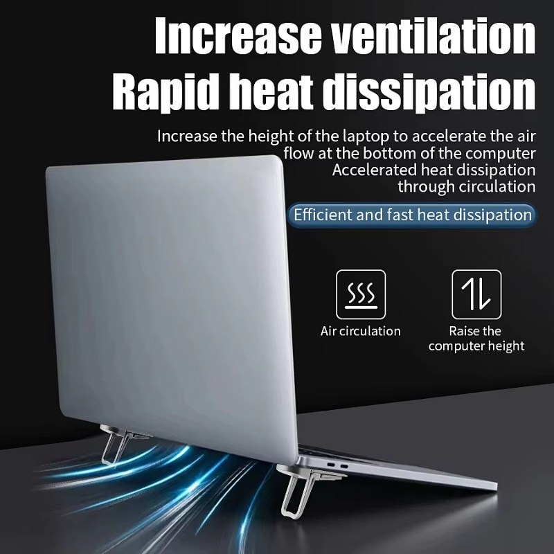 亜鉛合金製ノートパソコンスタンド。小型で持ち運び可能、折りた - Cooling Stand Tablet のレビューと価格