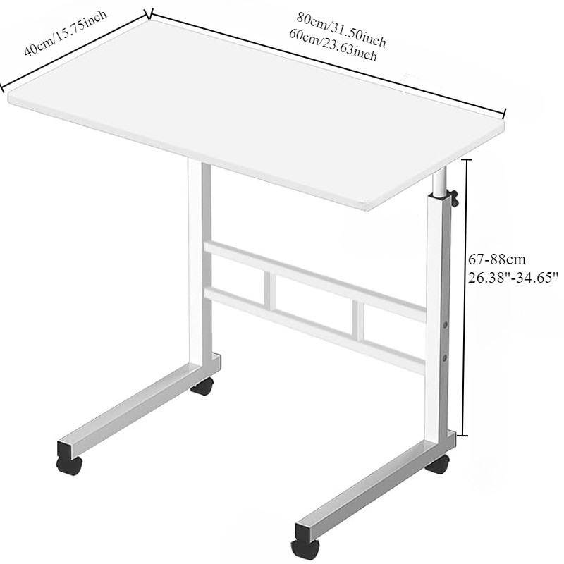 ユニバーサルホイール付きベッドサイドデスク,特大テーブル,高 - Tablet Lap Desk のレビューと価格