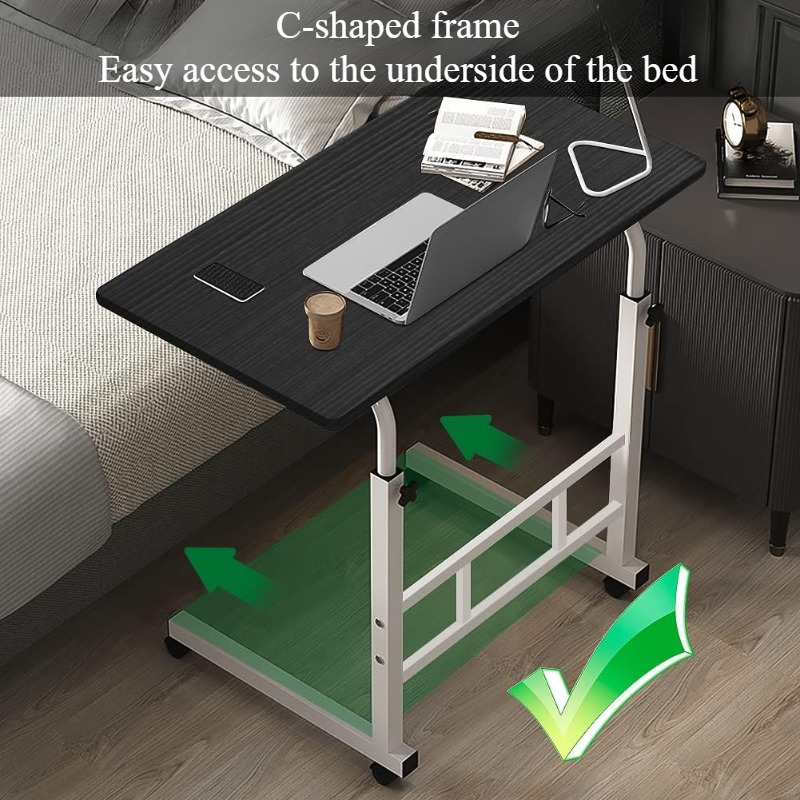 ユニバーサルホイール付きベッドサイドデスク,特大テーブル,高 - Tablet Lap Desk のレビューと価格