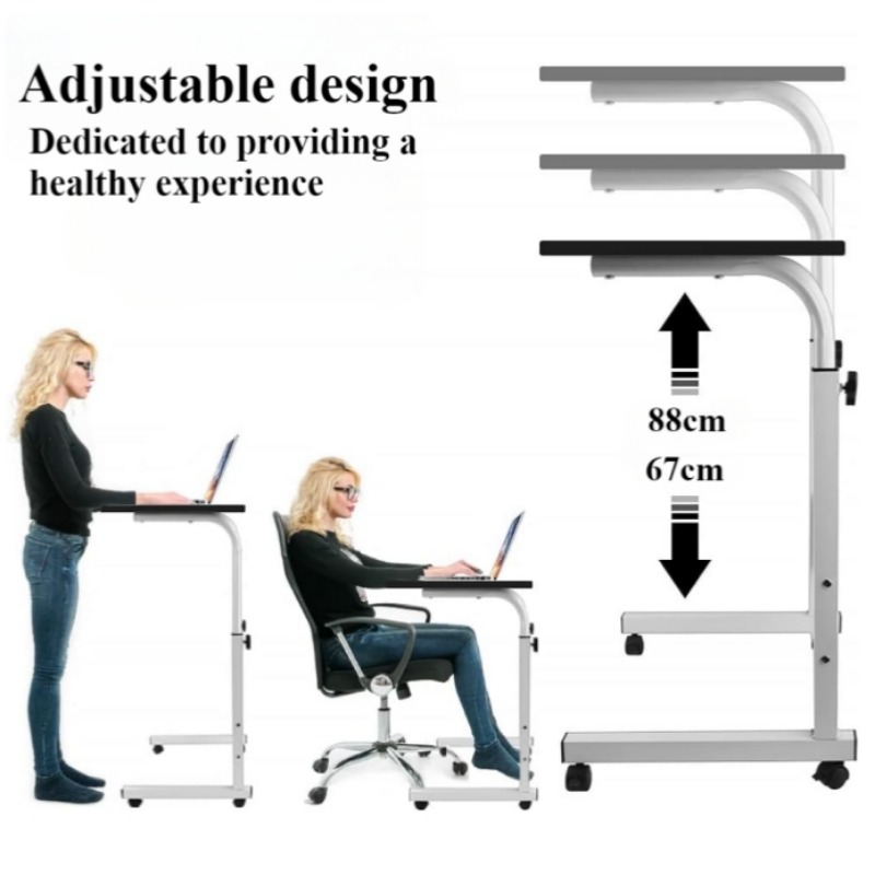ユニバーサルホイール付きベッドサイドデスク,特大テーブル,高 - Tablet Lap Desk のレビューと価格