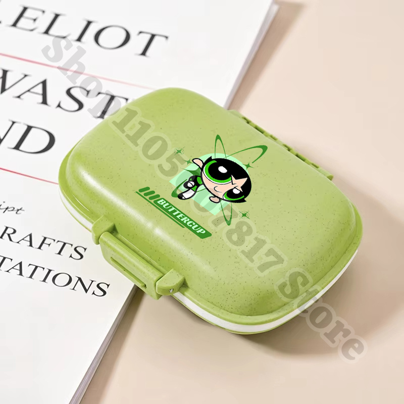 かわいいパワーパフガールズのかわいいピル収納ボックス、コンパ - Tablet Cute Accessories のレビューと価格