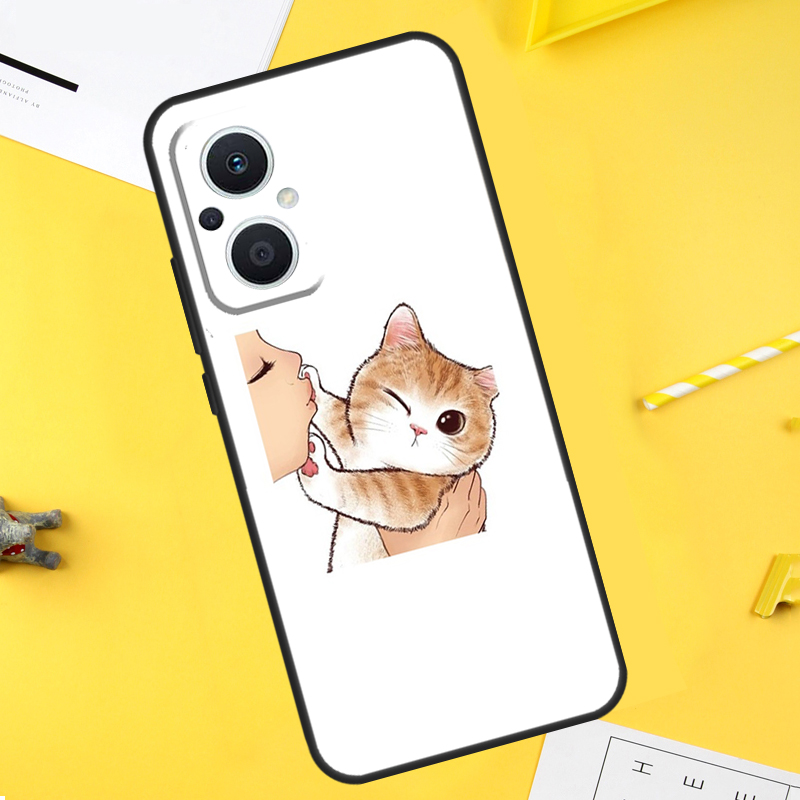 「キス猫」のかわいい子猫のイラストが描かれた、OPPO Fi - Oppo Reno 12 のレビューと価格