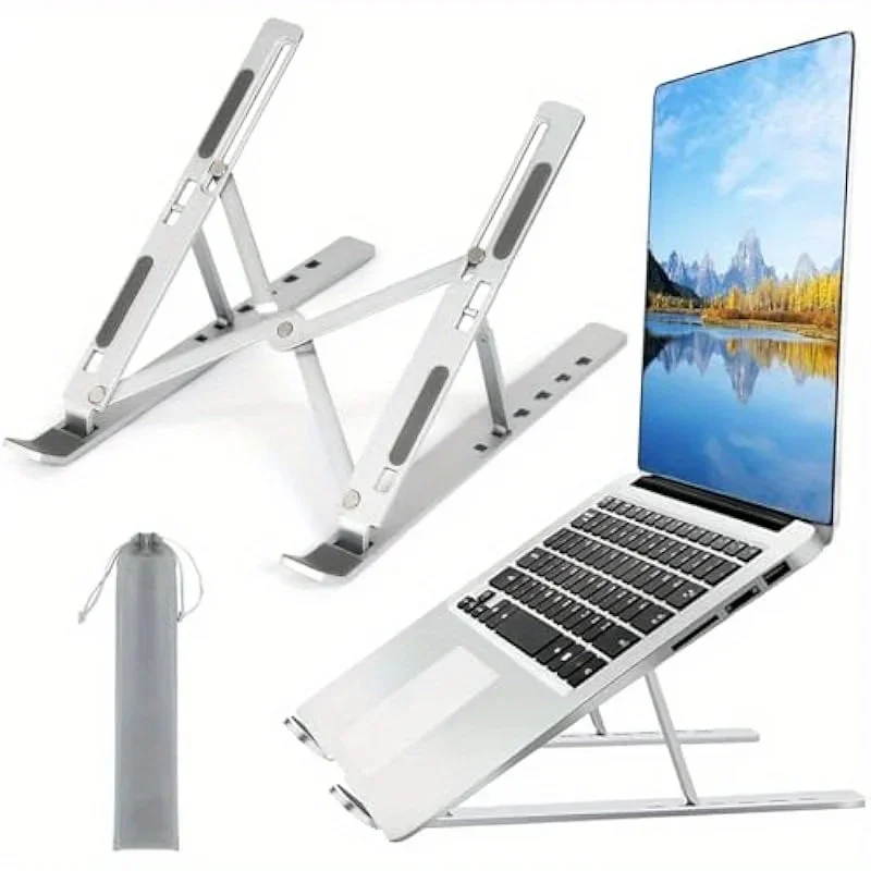 アルミニウム合金製ノートパソコンスタンド。折りたたみ式で滑り - Cooling Stand Tablet のレビューと価格