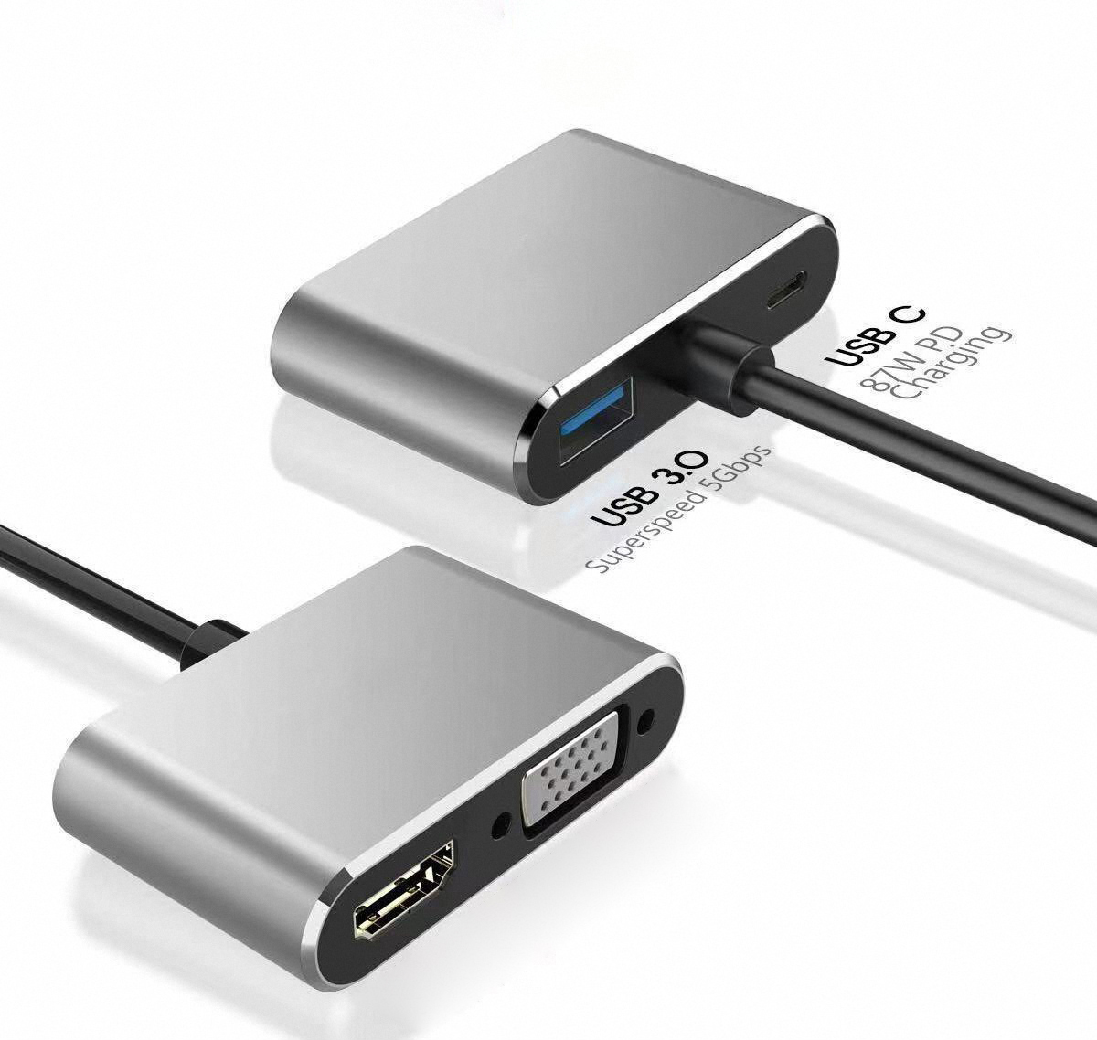 4K USB Type-C - VGA 1080P USB- - Usb Hub Type C のレビューと価格