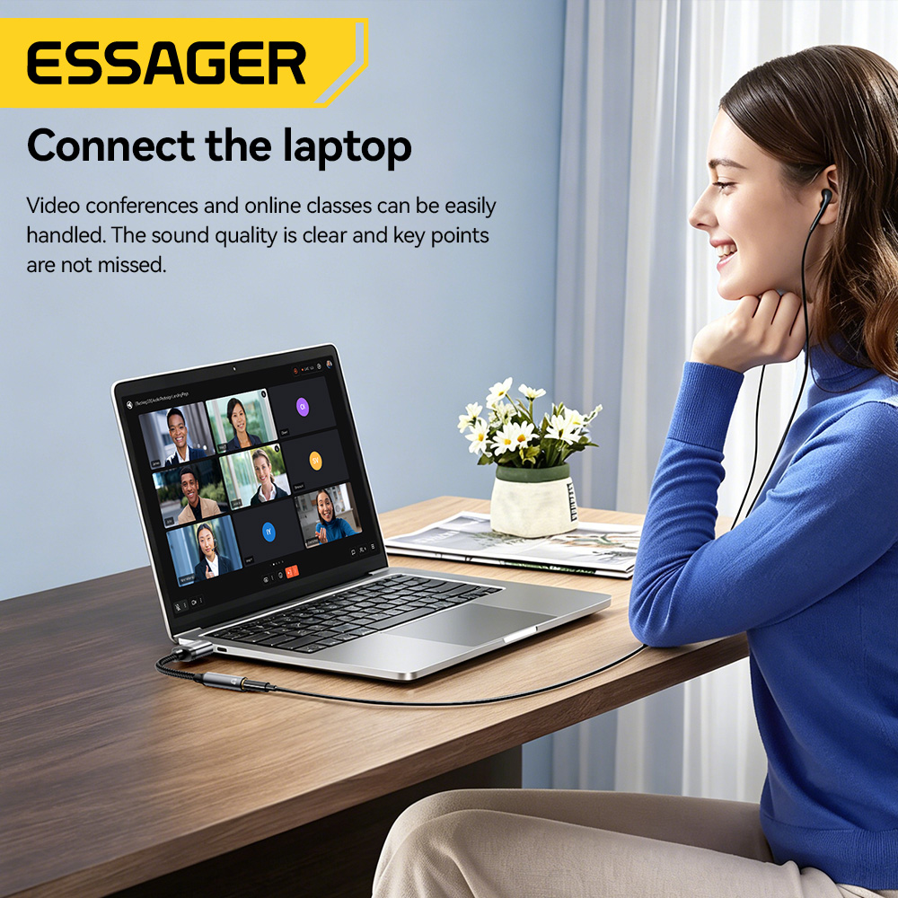 Essager USB-3.5mmオーディオケーブル、外部サ - Wired Earphone Lightning のレビューと価格