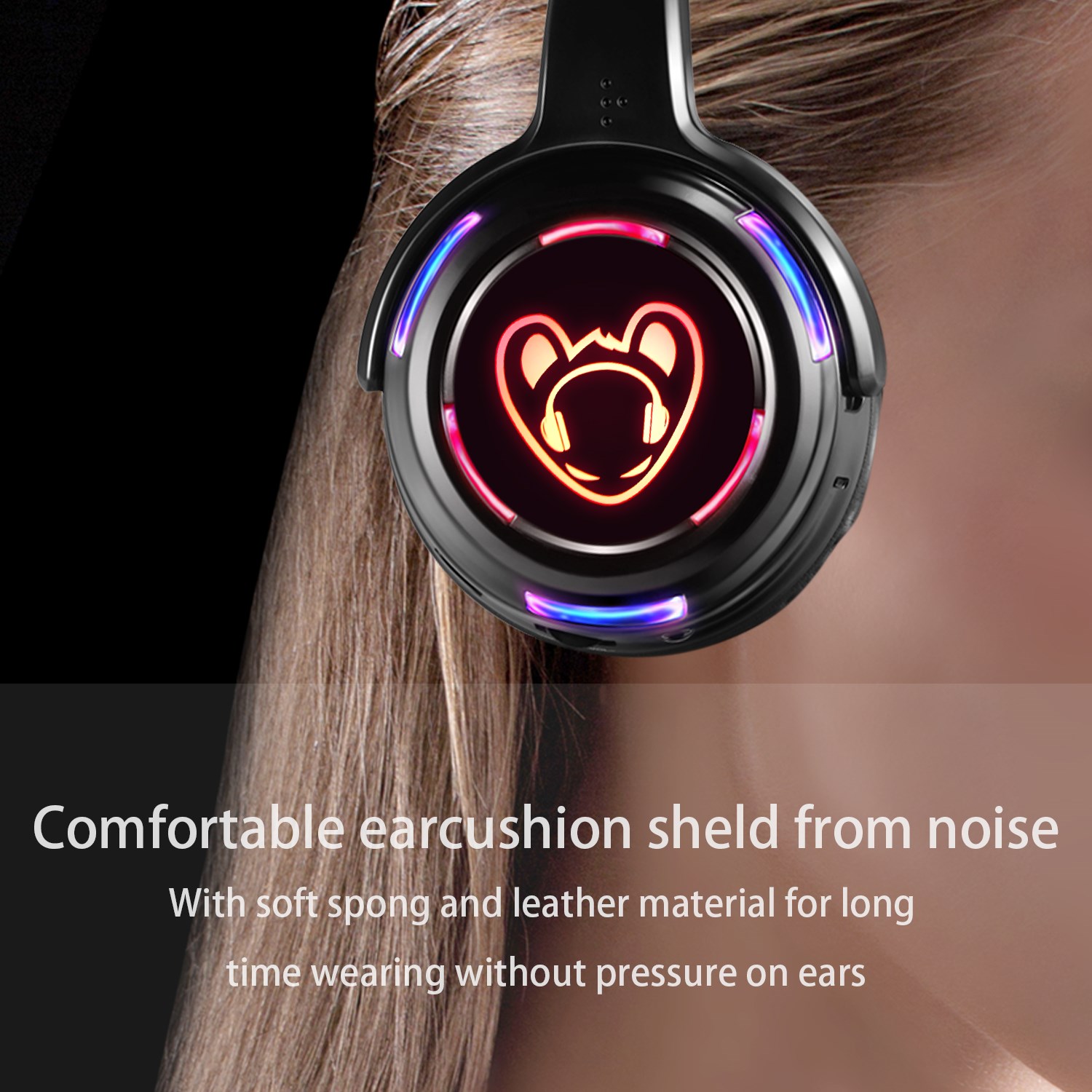 LED 点滅ライト サイレント ディスコ ヘッドフォン 50 - Wired Earphone Lightning のレビューと価格
