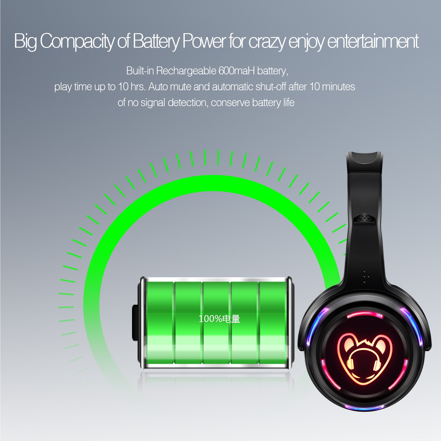 LED 点滅ライト サイレント ディスコ ヘッドフォン 50 - Wired Earphone Lightning のレビューと価格