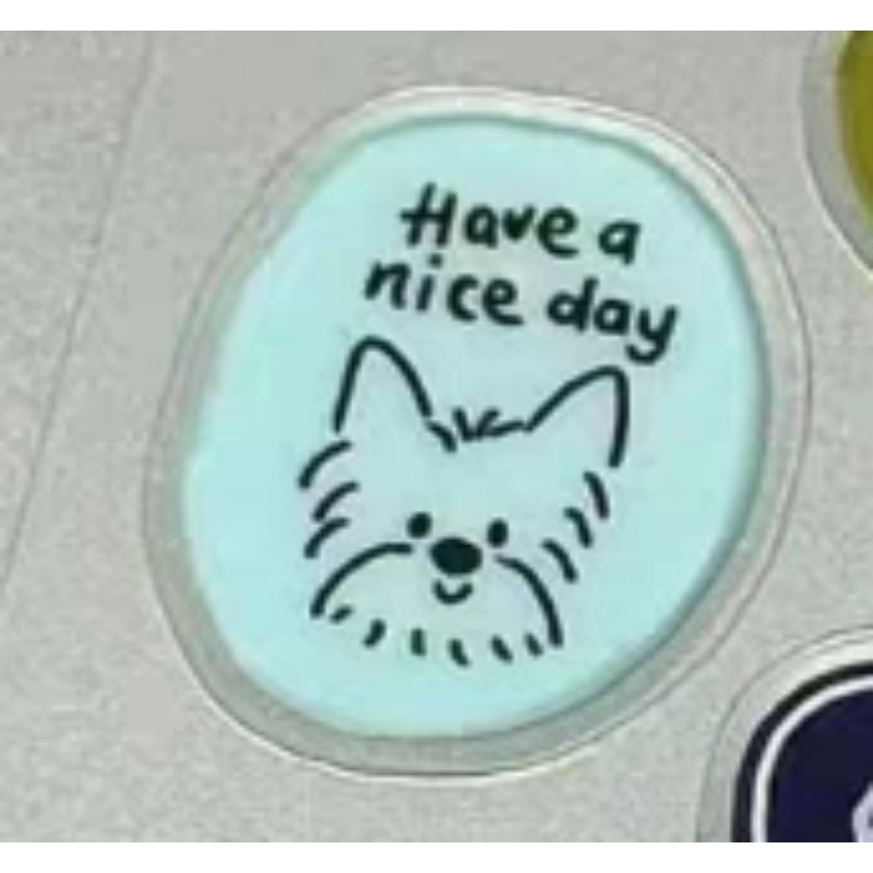 かわいい漫画の猫犬3D透明樹脂ステッカーゼリーデカールDIY - Tablet Cute Accessories のレビューと価格