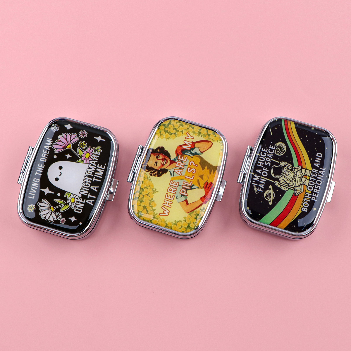 かわいい、面白い、携帯用薬ケース。旅行に便利な薬収納オーガナ - Tablet Cute Accessories のレビューと価格