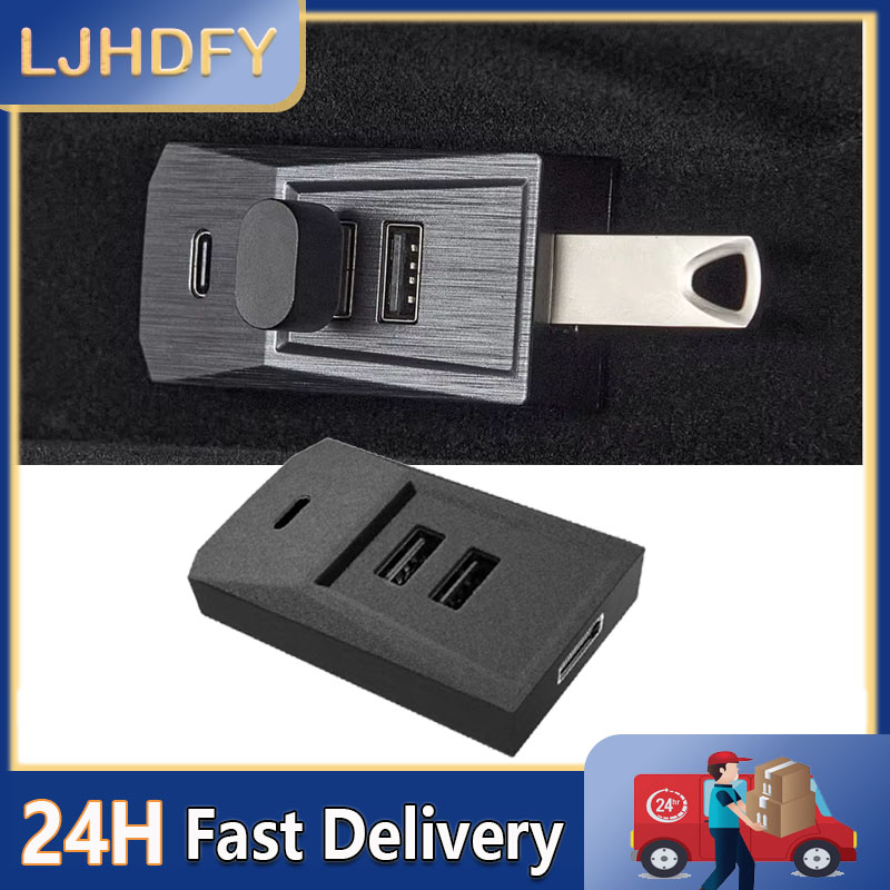 車のグローブボックス用ドッキングステーションUSBハブ拡張ド - Usb Hub Type C のレビューと価格